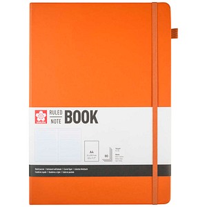 Sakura Notizbuch DIN A4 liniert, bernstein Hardcover 160 Seiten, 1 St.