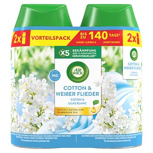 AIRWICK Raumduft-Nachfüller Freshmatic Max COTTON & WEIßER FLIEDER frisch 250,0 ml, 2 St.
