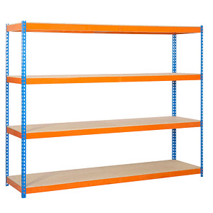 Simonrack Schwerlast-Weitspannregal ECOFORTE 1504-4 458100047201548 orange, blau 150,0 x 45,0 x 200,0 cm