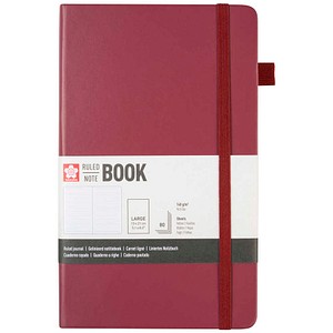 Sakura Notizbuch ca. DIN A5 liniert, maulbeere Hardcover 160 Seiten, 1 St.