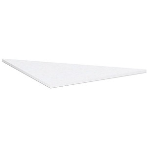 geramöbel Verbindungsplatte Flex weiß, dreieckig 80,0 x 80,0 x 2,5 cm