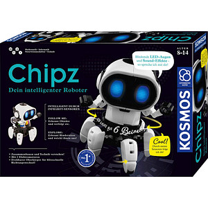 KOSMOS Experimentierkasten Chipz Dein intelligenter Roboter weiß