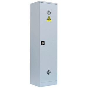 LÜLLMANN Umweltschrank 566240 lichtgrau 4 Fachböden 50,0 x 42,2 x 195,0 cm, aufgebaut, 1 St.