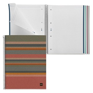 MIQUELRIUS Collegeblock Eco Desgin 4 liniert DIN A4 Innenrand, 1 St.