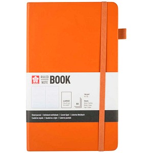 Sakura Notizbuch ca. DIN A5 liniert, bernstein Hardcover 160 Seiten, 1 St.
