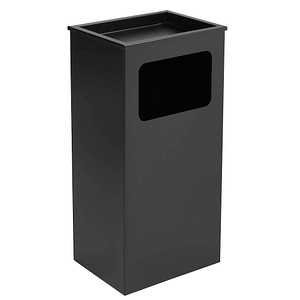 SZ Metall Standaschenbecher schwarz, 1 St.