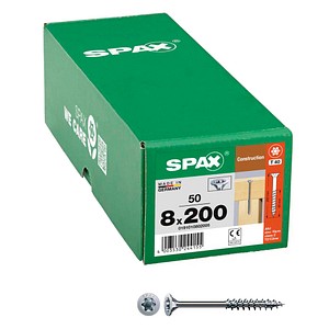 SPAX® Holzbauschrauben T40 Senkkopf WIROX 0191010802005 8 mm x 200 mm, 50 St.
