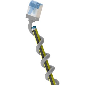 goobay RJ-45 Netzwerkkabel 5,0 m grau bis zu 10,00 Gbit/Sek. bis zu 500 MHz, 1 St.