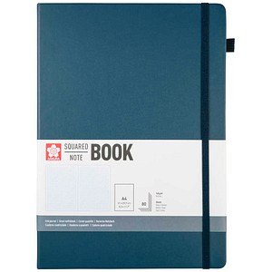 Sakura Notizbuch DIN A4 kariert, dunkelindigo Hardcover 160 Seiten, 1 St.