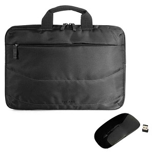 TUCANO Laptoptasche Idea bundle Kunststoff schwarz BU-BIDEA-WM bis 35,6 cm (14 Zoll)