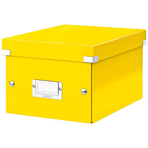 LEITZ Click & Store Aufbewahrungsbox 7,4 l gelb 21,6 x 28,2 x 16,0 cm, 1 St.