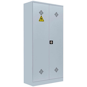 LÜLLMANN Umweltschrank 566250 lichtgrau 4 Fachböden 91,6 x 42,2 x 195,0 cm, aufgebaut, 1 St.