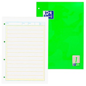 OXFORD Arbeitsblock CLASSI DIN A4 liniert Lineatur 1, 50 Blatt