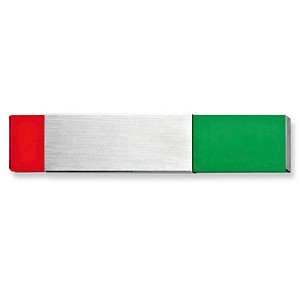 SignSystems® Türschild Kunststoff silber 15,0 x 3,0 cm, 1 St.
