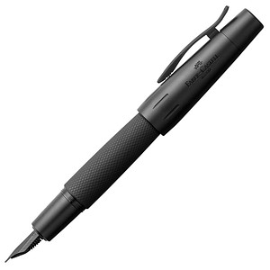 FABER-CASTELL e-motion pure Black Patronenfüller schwarz matt M (mittel)