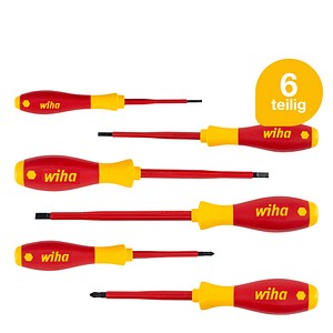 Wiha Schraubendreher-Set SoftFinish® electric SL/PZ 25477 6-tlg.