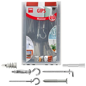 TOX Monteur Gips 094901061 Hohlraumdübel-Sortiment, 62-teilig