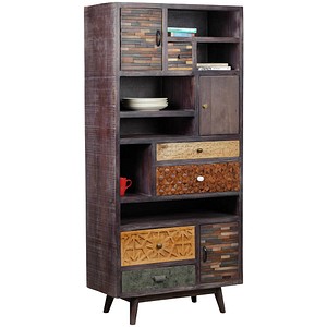 Garden Pleasure Regalschrank TOBOL, 304070 braun 80,0 x 40,0 x 183,0 cm, 1 St.