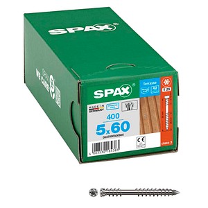 SPAX® Terrassenschrauben T25 Zylinderkopf Edelstahl A2 0537000500605 5 mm x 60 mm, 400 St.