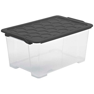 rotho Evo Safe Keeping Aufbewahrungsboxen 44,0 l anthrazit 59,0 x 39,5 x 28,0 cm, 1 St.