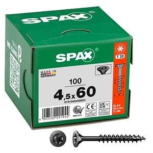 SPAX® Universalschrauben T20 Senkkopf BLAX 0191040450603 4,5 mm x 60 mm, 100 St.