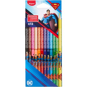 maped SUPERMAN Buntstifte farbsortiert, 12 St.