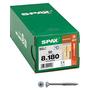 SPAX® Holzbauschrauben T40 Senkkopf WIROX 0191010801805 8 mm x 180 mm, 50 St.