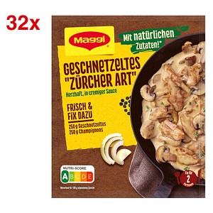 Maggi® geschnetzeltes Zürcher-Art-Sauce  32x 2 Portionen, 32 St.