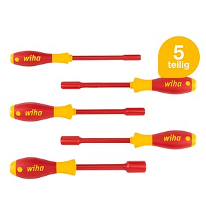 Wiha Schraubendreher-Set SoftFinish® electric 6-Kant 29466 5-tlg.