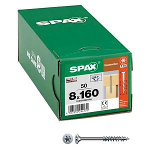 SPAX® Holzbauschrauben T40 Senkkopf WIROX 0191010801605 8 mm x 160 mm, 50 St.