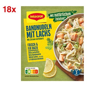 Maggi® Bandnudeln mit Lachs Sauce  18x 3 Portionen, 18 St.