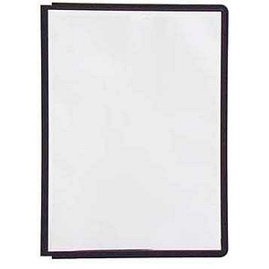 DURABLE Sichttafeln SHERPA® PANEL DIN A4 schwarz, Öffnung oben, 5 St.