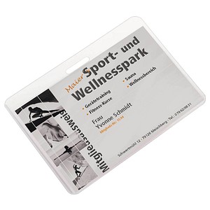 LMG Laminierfolien glänzend für Ausweisformat 125 micron Langloch, 100 St.