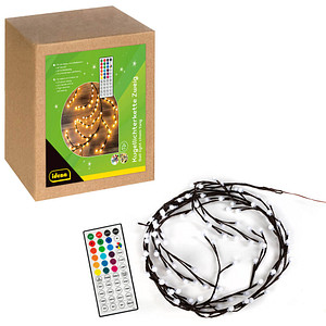 Idena 120er Kugel-Zweige LED Lichterkette braun 7,0 m, 1 St.