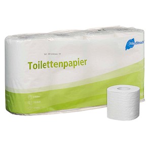 Meditrade® Toilettenpapier 2-lagig, 8 Rollen