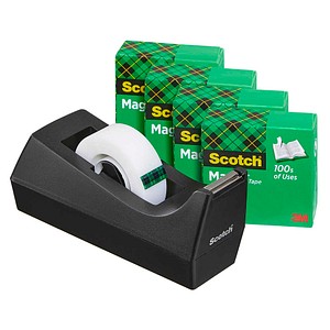 AKTION: Scotch Tischabroller-Set Magic™ Tape schwarz