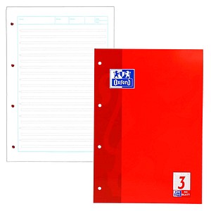 OXFORD Arbeitsblock CLASSI DIN A4 liniert Lineatur 3, 50 Blatt