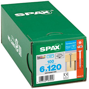 SPAX® Holzbauschrauben T30 Tellerkopf Edelstahl A2 120mm  x 6 mm, 100 St.