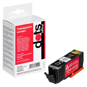 dots  schwarz Druckerpatrone kompatibel zu Canon PGI-570 XL PGBK