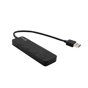 i-tec® USB-Hub USB 3.0 Metal 4-fach schwarz
