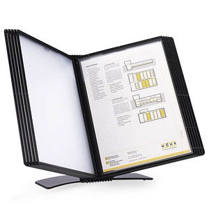 tarifold Sichttafelsystem EASY LOAD 434907 DIN A4 schwarz mit 10 St. Sichttafeln, 1 St.