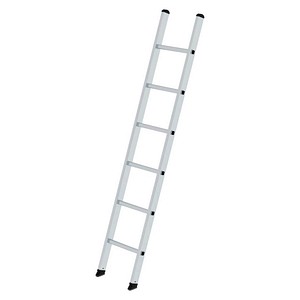 MUNK Anlegeleiter 11173 silber 6 Sprossen, H: 190,0 cm