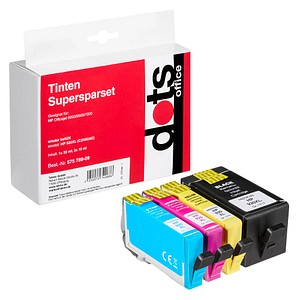 dots  schwarz, cyan, magenta, gelb Druckerpatronen kompatibel zu HP 920XL (C2N92AE), 4er-Set