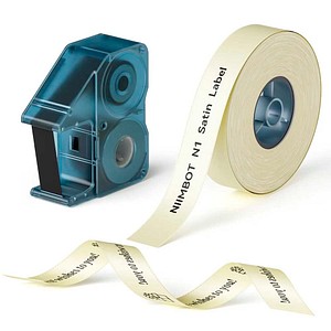 NIIMBOT Endlosetikett für Etikettendrucker beige, 14,0 mm x 5,1 m, 1 Rollen