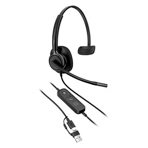 poly Mission 425 USB-Headset schwarz