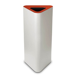TKG Pure Mülleimer 60,0 l weiß, rot, 1 St.