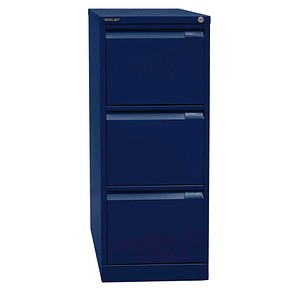 BISLEY Hängeregistraturschrank oxfordblau 3 Schubladen 41,3 x 62,2 x 101,6 cm