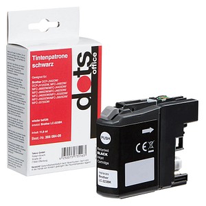dots  schwarz Druckerpatrone kompatibel zu brother LC-223BK
