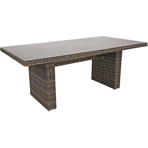 Garden Pleasure Gartentisch BORDEAUX dunkelbraun rechteckig 100,0 x 200,0 x 75,0 cm