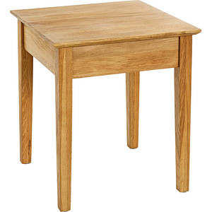 HAKU Möbel Beistelltisch Massivholz eiche 45,0 x 45,0 x 52,0 cm, 1 St.